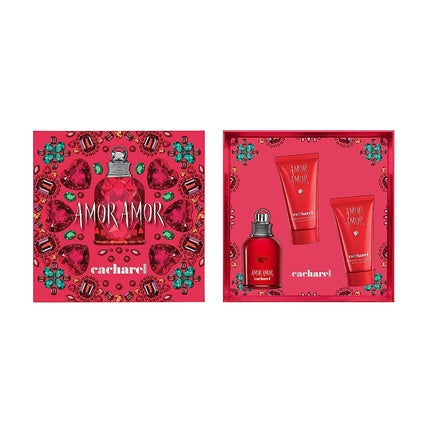 Set cadou, Cacharel Amor Amor, 3 piese, parfum floral
