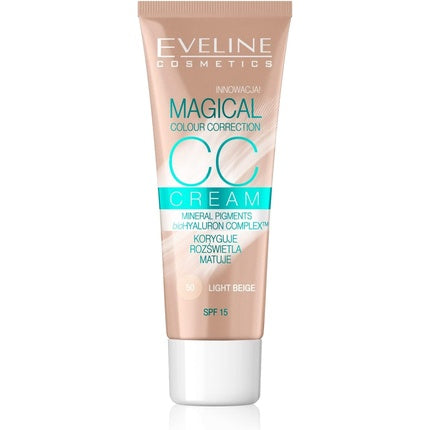 Cremă CC, Eveline Cosmetics, 50 Light Beige