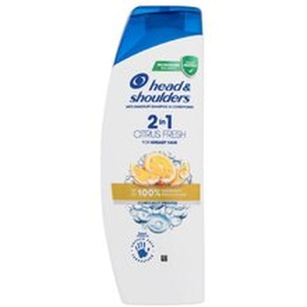 Șampon și Balsam 2 în 1, Head & Shoulders, Citrus Fresh, pentru păr gras, cu matreță