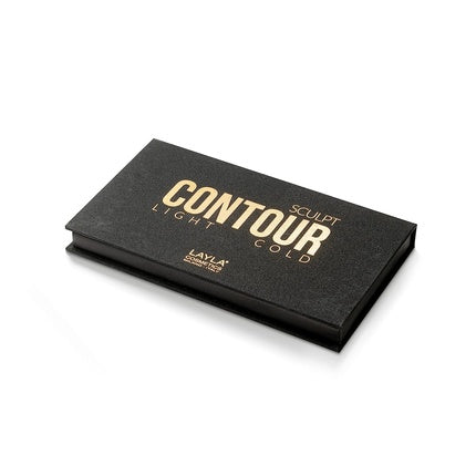 Paleta de Conturare Layla - Palette Contour Light Color, Dual Tone, Bej și Maro