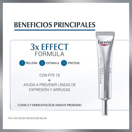 Crema pentru ochi Eucerin Volume-Filler cu Hialuronan și FPS 15, 15ml