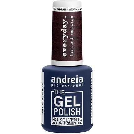 Lac de unghii, Andreia, The Gel, maroniu metalic