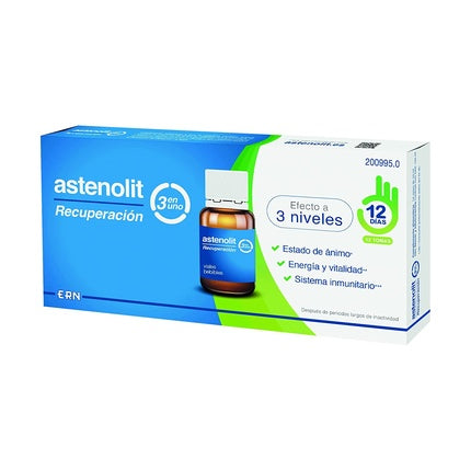 Astenolit Recuperacion 3 En 1 Ampoule, Vitamine B6 - B12, Vitamina C, 12 unități