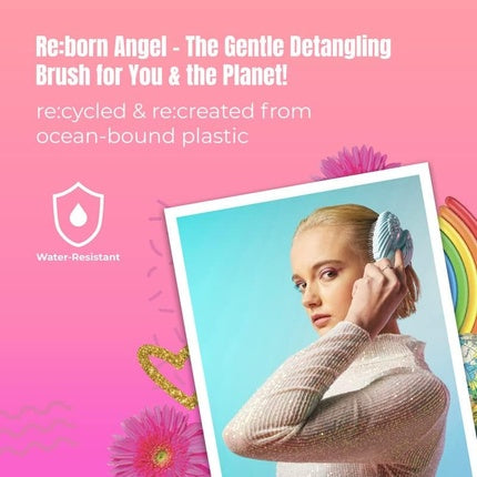 Periuță de păr pentru descurcare Tangle Angel Re:Born, Lavandă, Antibacteriană