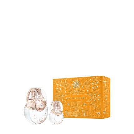 Set parfum Bvlgari Omnia Crystalline Christmas, cutie portocalie