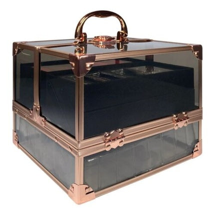 Etui Machiaj, Technic, Negru, Rose Gold