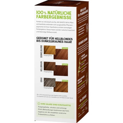 Vopsea de păr pe bază de plante, Sante Naturkosmetik, 03 Bronze, pudră, 130 g