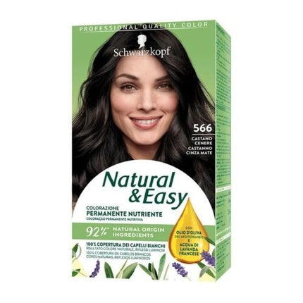 Vopsea de păr permanentă Schwarzkopf Natural & Easy 566 Castan Mat