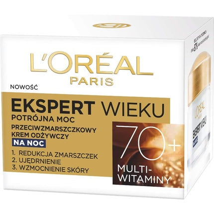 Crema de Noapte Anti-Rid, L'Oréal, Age Specialist 70+, 50ml