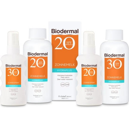 Biodermal Sun Spray Hydra Plus SPF 20, 220g, alb cu portocaliu