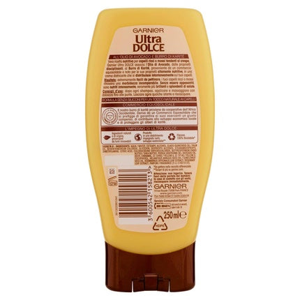 Balsam cremă pentru păr, Garnier, Ultra Dolce, cu ulei de avocado și unt de karité, 250ml