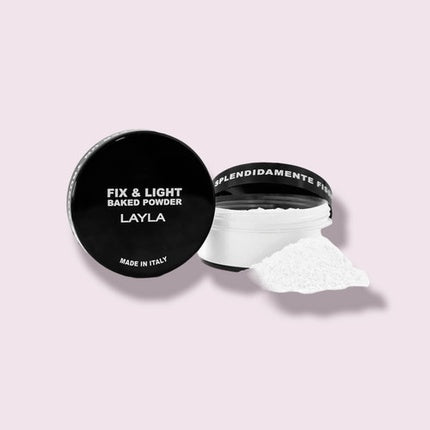 Pudră baked Fix & Light 01, Layla, alb, 54g