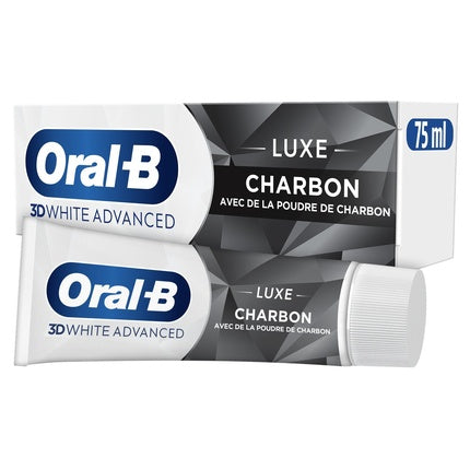Pastă de dinți Oral-B 3D White Advanced Luxe Charcoal, 75 ml