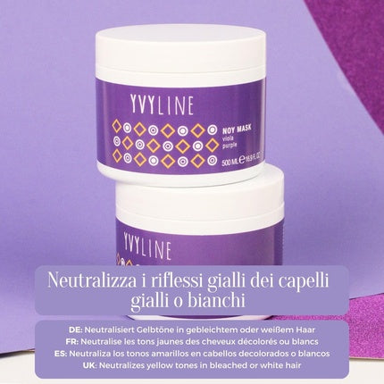 Mască păr, Yvyline, Noy, violet, 500ml