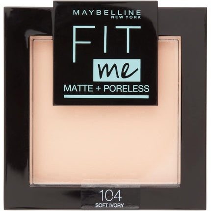 Pudra de fata, Maybelline New York Fit Me Matte and Poreless Soft Ivory, 8.2g