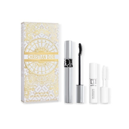 Set machiaj ochi Dior Holiday, Christian Dior, Volume & Curl, Mascara și Primer de gene, Ambalaj auriu