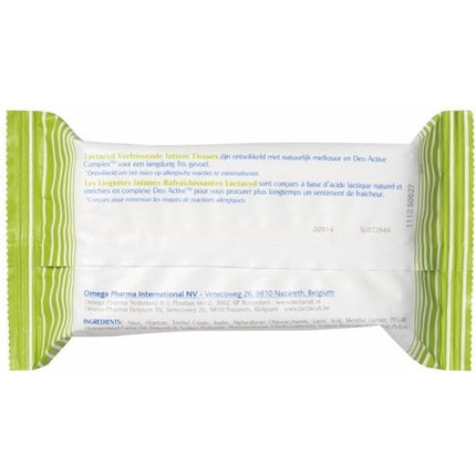 Lactacyd Refreshing Tissues, Șervețele Intime, Verde, 15 bucăți