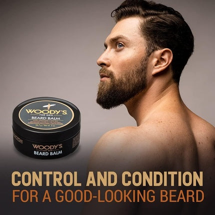Balsam pentru barba, Woody's, 2-in-1, cocos, 57g