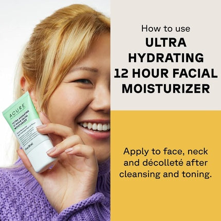 Crema de Zile Acure Ultra Hydrating 12 Hour Moisturizer, 30ml