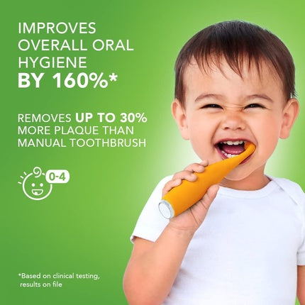 Periuță dentară sonică Foreo ISSA Baby pentru copii 0-4 ani, galbenă