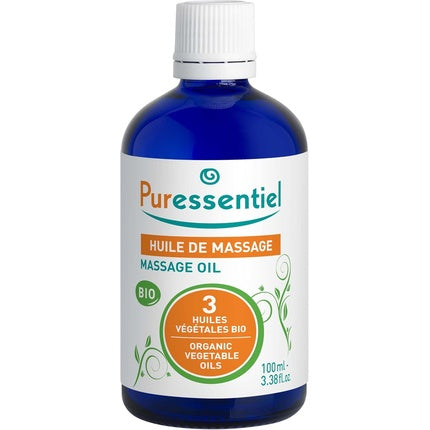 Ulei de masaj organic Puressentiel cu 3 uleiuri vegetale organice, 100ml