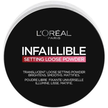 Pudră de Fixare Față, L'Oréal Paris, Infaillible Setting Loose Powder 01, Transparentă, 6g