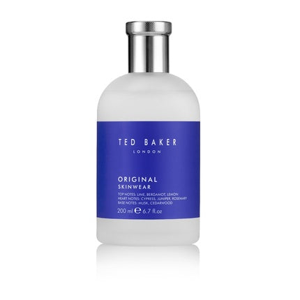 Ted Baker Skinwear - Parfum unisex, 200 ml, sticlă albă mată cu etichetă albastră