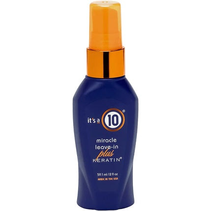 Condiționator Leave-In cu Keratin, It's A 10, Miracle, 2 Fl. oz., sticlă albastră