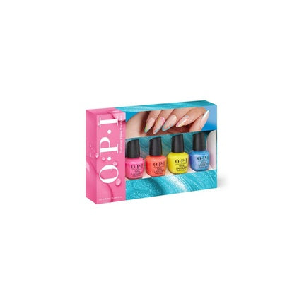 Set 4 mini lăcuiri unghii OPI, Summer Make the Rules, culori vibrante