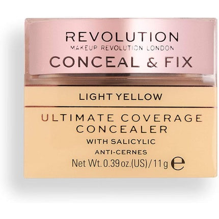 Revolution Beauty Conceal and Fix Ultimate Coverage Concealer, Light Yellow, 50 g