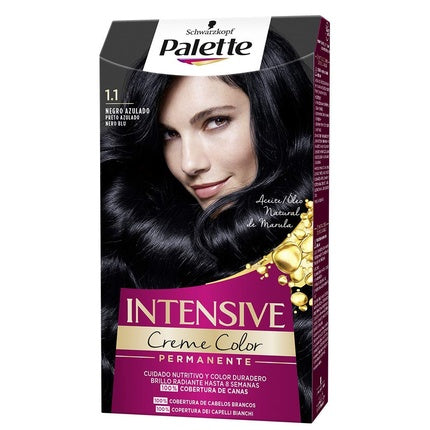 Vopsea de păr, Schwarzkopf, Palette Intense Color, negru albastru