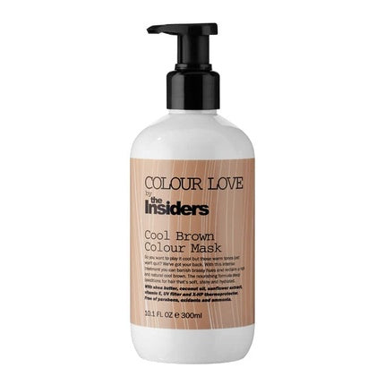 Mască de păr Colour Love Cool Brown, ambalaj cu pompă, capacitate 300 ml