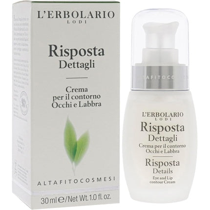 Crema pentru Conturul Ochilor și Buze, L'Erbolario, Risposta Dettagli