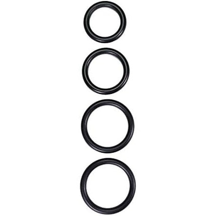 Inel Rubber Rimba, 8mm, Negru