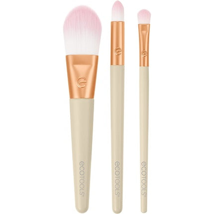 Set pensule machiaj, Ecotools, Limited Edition Mini Max Glow, 3 piese