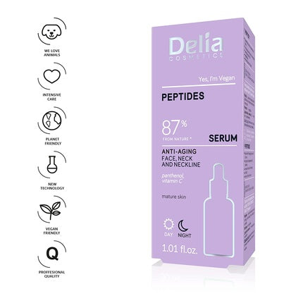 Ser anti-îmbătrânire, Delia Cosmetics, Peptide, violet