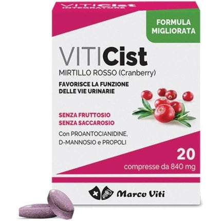 Tablete acoperite Viticist Blueberry, Marco Viti, 20 buc