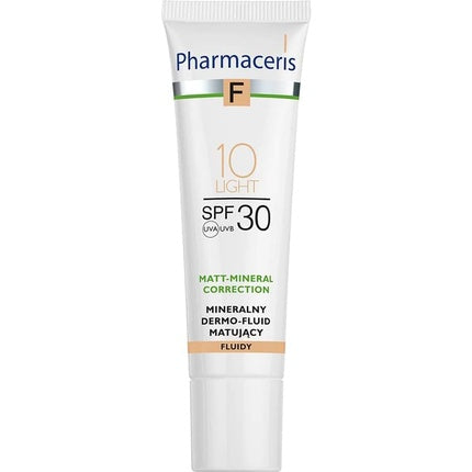 Fond de ten lichid Pharmaceris F Matt Mineral Correction Fluid Make Up 10 Light, SPF30