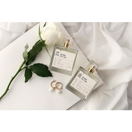 Perfum Made In Lab 24, 100 ml, Sticlă transparentă cu capac auriu