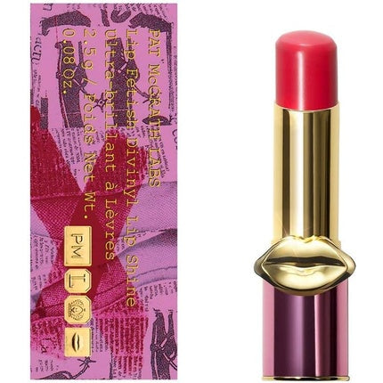 Pat McGrath Divinyl Lip Shine Electric Lotus, luciu de buze roz vibrant, 2.5 g