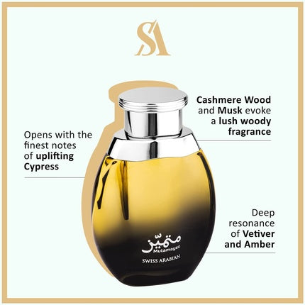 Parfum Swiss Arabian Mutamayez EDP, 100ml, galben