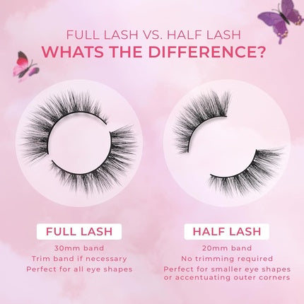 Rimă False Lilly Lashes Butterfl'eyes Faux Mink, Culoare Neagră, Design Cu Aripi de Fluture