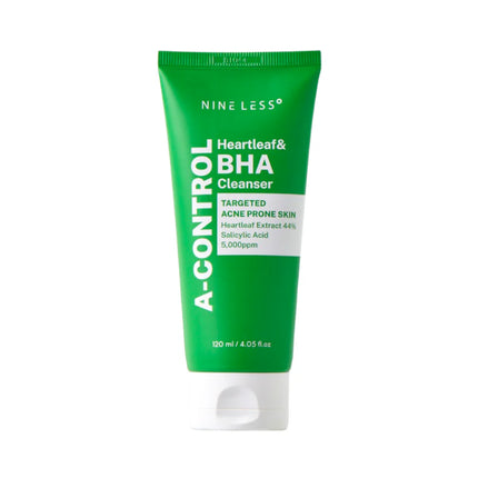 Gel de curățare facială Nineless A-Control Heartleaf BHA Clearpore, 120 ml