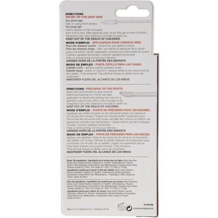 Creion pentru Acoperirea Firelor Albe, Cover Your Gray, Dark Brown, Design 2-in-1