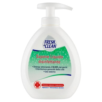 Săpun lichid dezinfectant Fresh & Clean, 300 ml, alb