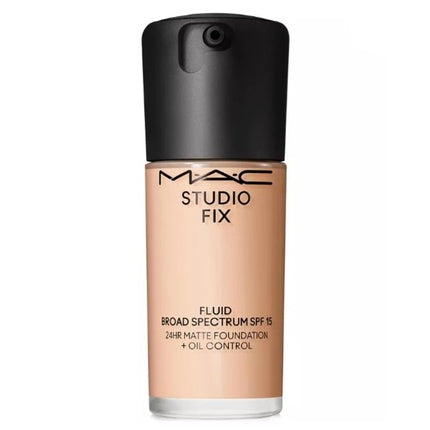 M.A.C Studio Fix Fluid N4.5 Fair Beige, SPF 15, 30 ml, Fundație de machiaj mat