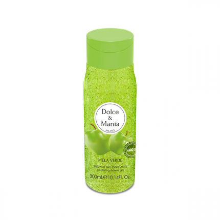 Exfoliant corp Dolce & Mania cu măr verde, 300 ml