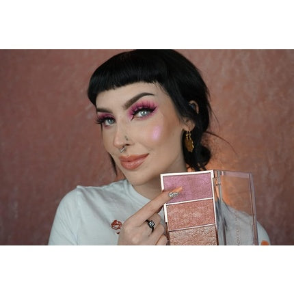Paletă blush, Makeup Revolution, Vintage Lace, roz mov
