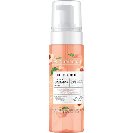 Spumă Curățătoare Micelară Bielenda Eco Sorbet pentru Piele Deshidratată și Obosită, 210ml