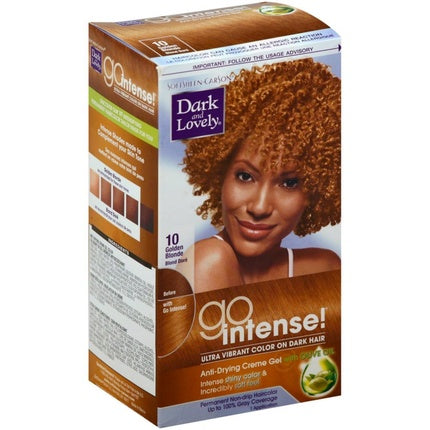 Vopsea de păr permanentă Go Intense, 10 Golden Blonde